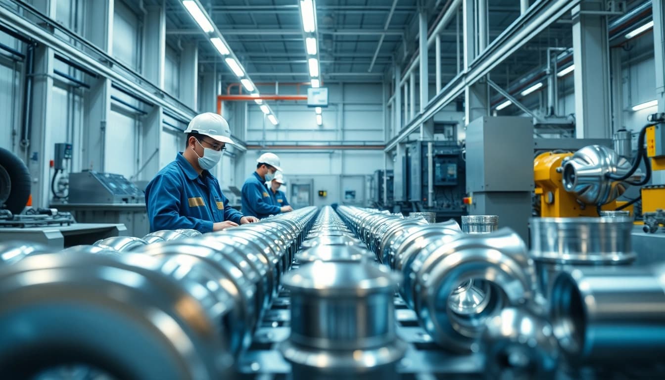 High-quality nickel chrome plating process in a modern Malaysian facility.