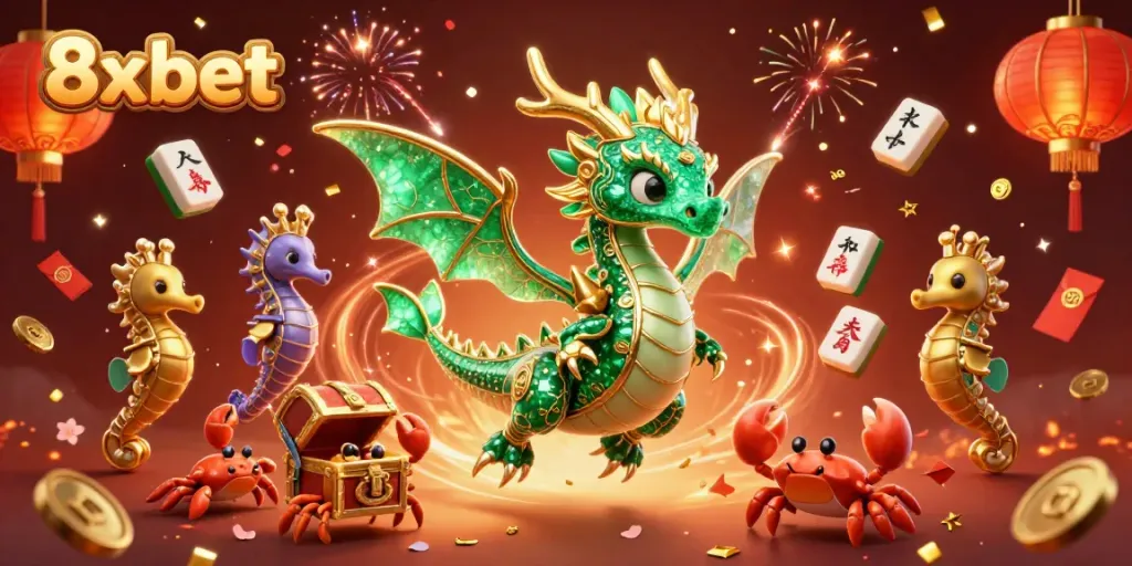 Experience thrilling moments with the 8x bet casino illustration featuring vibrant elements and rich colors.