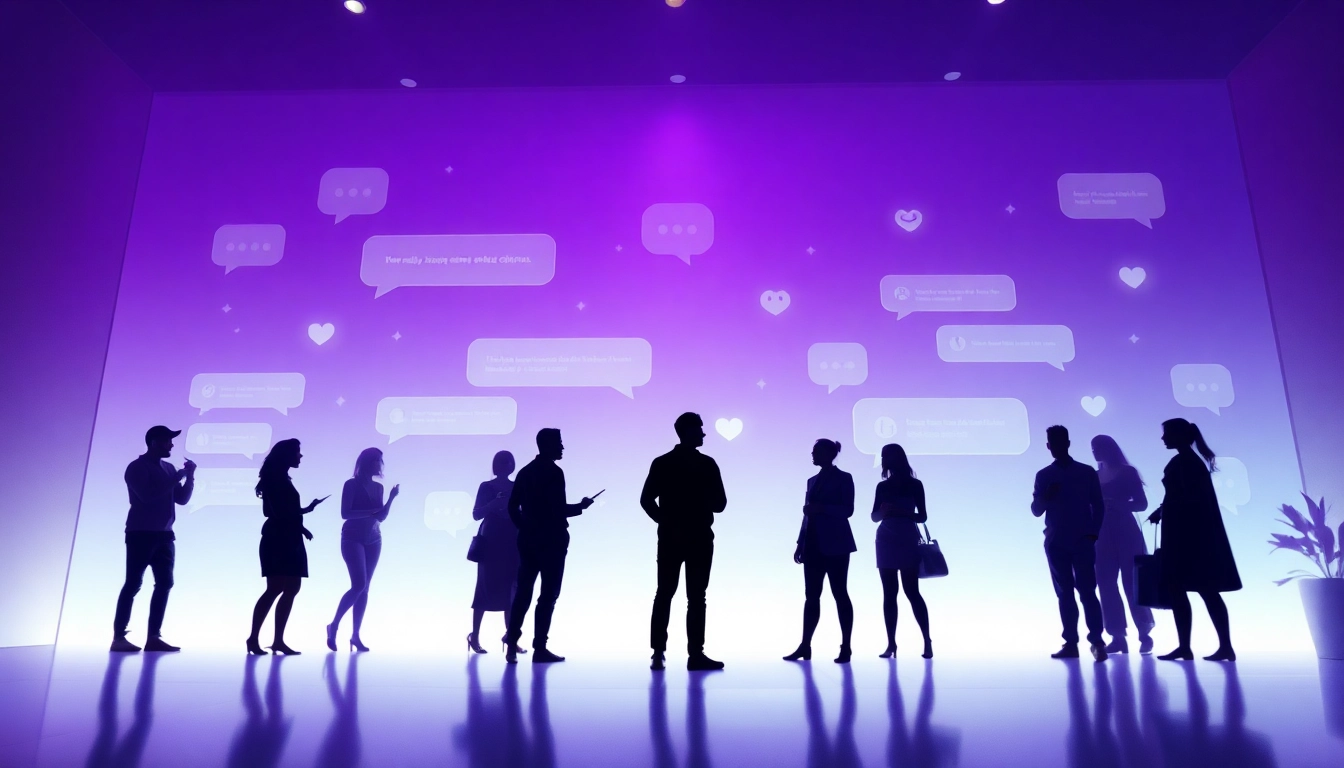 Engaging digital sexchat interface showcasing anonymous adult interactions in a vibrant, inviting atmosphere.