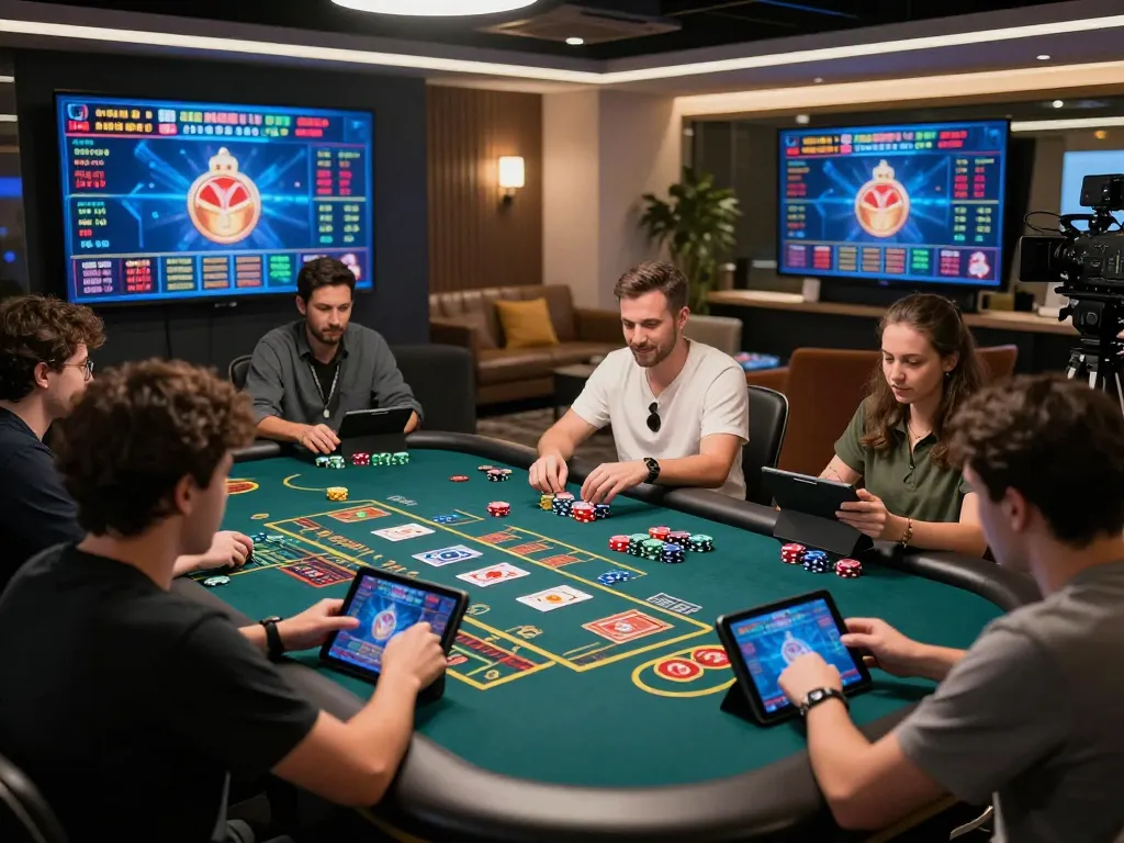 Engaged players enjoying a live casino game on 99ok platform with dynamic graphics and real-time betting.