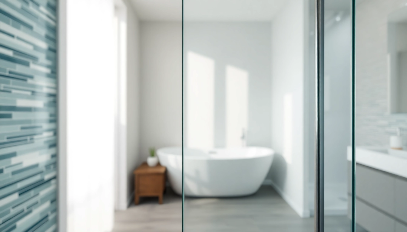 Stylish wet room shower screen enhances the modern bathroom's elegant design.