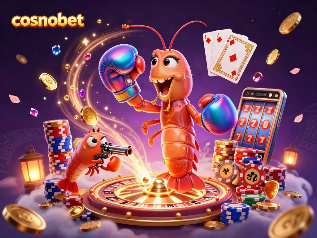 Experience thrilling gameplay at Cosmobet with vibrant casino visuals and dynamic characters.