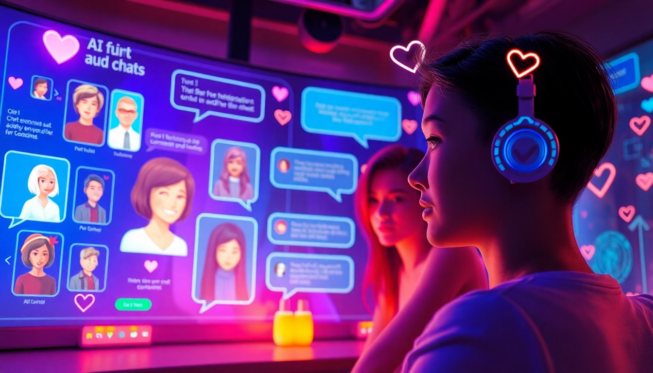 Engaging ai porn chat scene with vibrant digital characters and inviting interface.