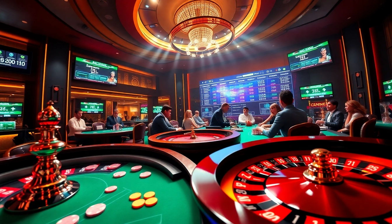 Experience exciting gambling moments at loto188.gb.net with engaging players at a vibrant casino table.