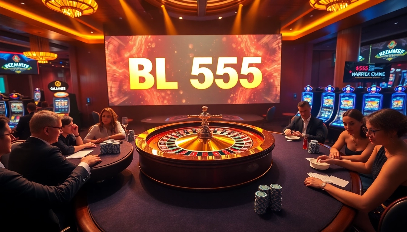 Experience the excitement of BL555 as players engage in thrilling casino games and poker.
