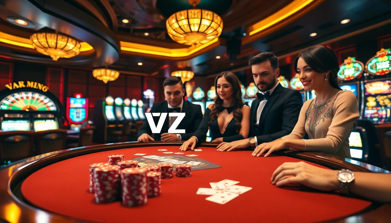 Experience the thrill of gaming at vz99 with engaging poker and roulette tables.