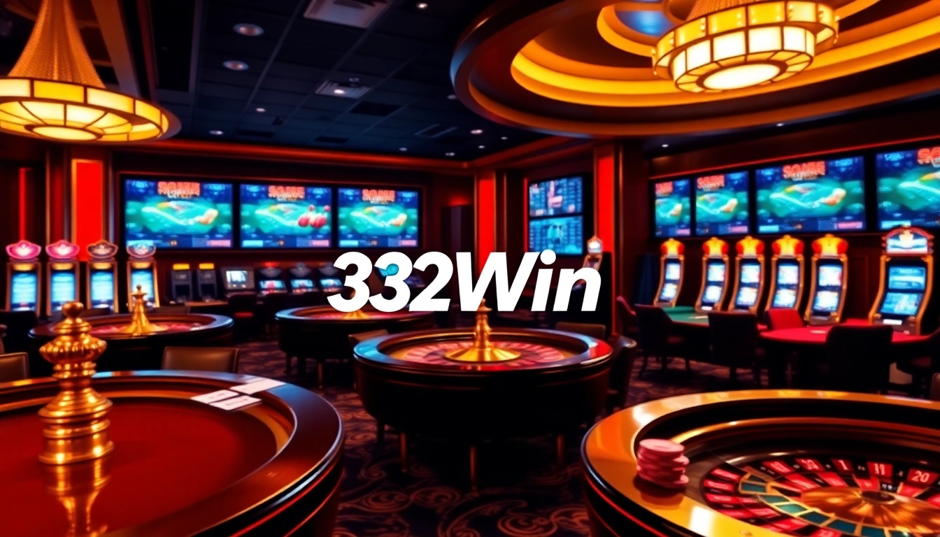 Experience the excitement at nhà cái online 32Win with vibrant casino tables and dynamic online gaming visuals.