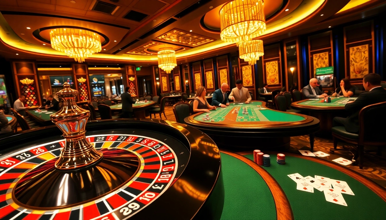 NK 88 players celebrating a winning hand at a vibrant casino table with chips and cards.