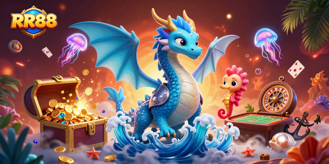 Engage in thrilling moments at RR88, featuring exciting casino games and vibrant characters.